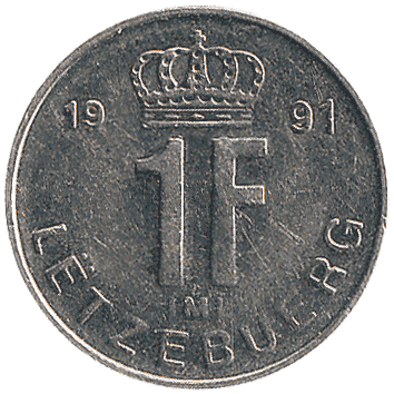 1 Франк - 1991 - Люксембург