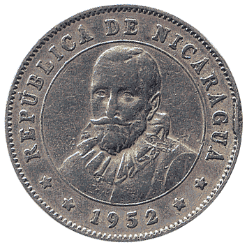 25 Сентаво - 1952 - Нікарагуа