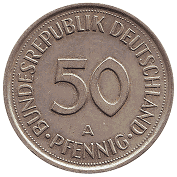 50 Пфеніг - 1990 - Німеччина