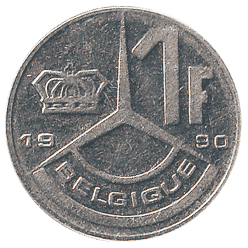 1 Франк - 1990 - Бельгія