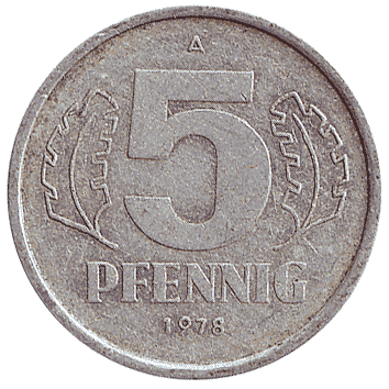 5 Пфеніг - 1978 - Німеччина