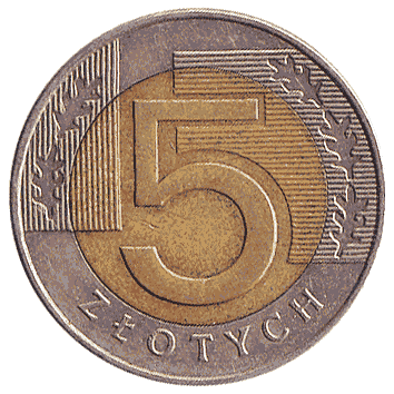 5 Злотий - 1994 - Польща