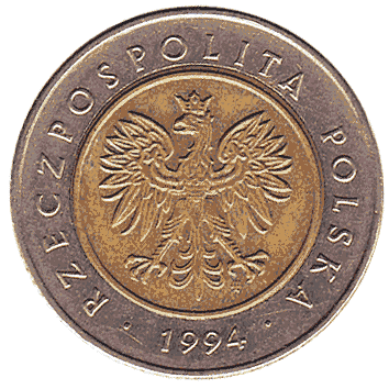 5 Злотий - 1994 - Польща