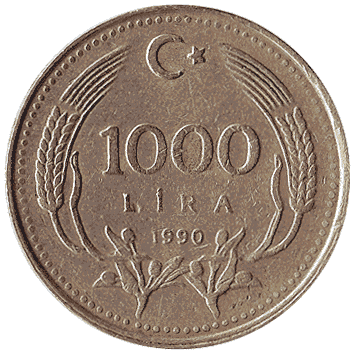 1000 Ліра - 1990 - Туреччина