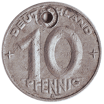 10 Пфеніг - 1952 - Німеччина