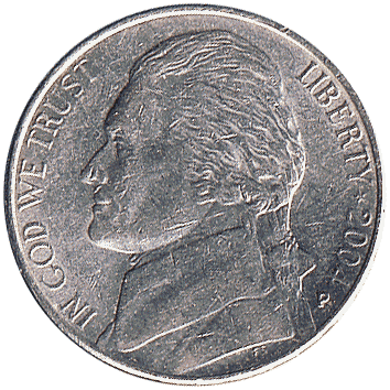 5 Центів (Cents) ("нікель" - "nickel") - 2004 - США