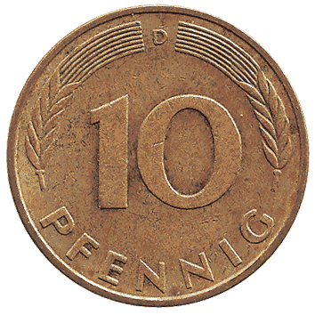 10 Пфеніг - 1977 - Німеччина