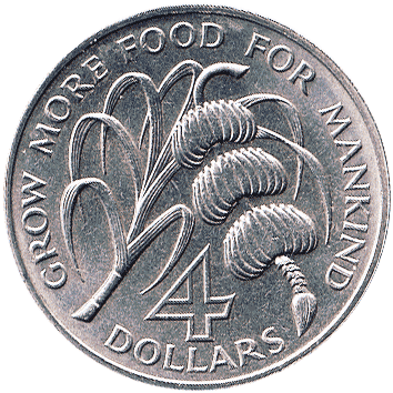 4 Долари (Dollars) - 1970 - Домініка