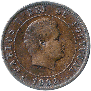 20 Рейс (Reis) - 1892 - Португалія