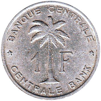 1 Франк (Franc) - 1958 - Бельгійське Конго