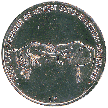 1500 Франків (Francs) - 2003 - Кот-д'Івуар