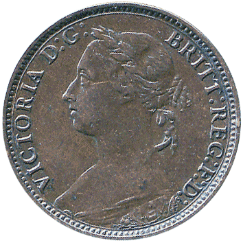 1 Фартинг (Farthing) - 1885 - Велика Британія
