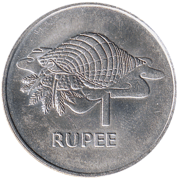 монета Сейшельських Островів: 1 Рупія (Rupee) – 1977