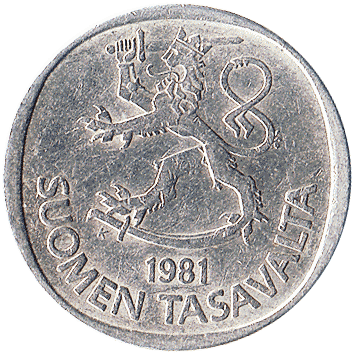 1 Марка (Markka) - 1981 - Фінляндія