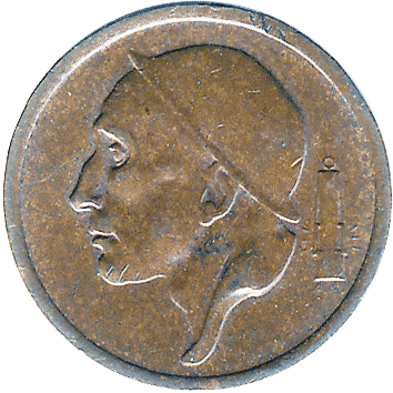 20 Сантимів (Centimes) - 1957 - Бельгія