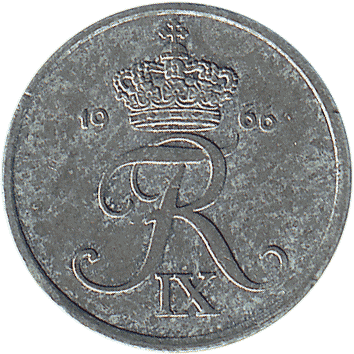 1 Ере (Ore) - 1966 - Данія