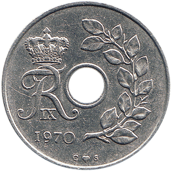 25 Ере (Ore) - 1970 - Данія