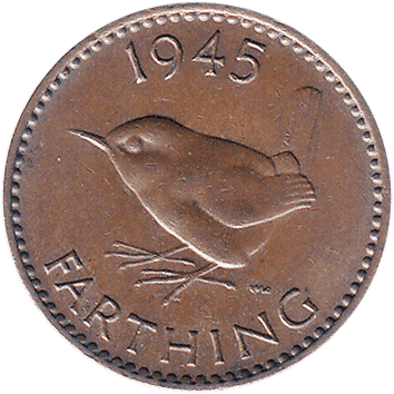 1 Фартинг (Farthing) - 1945 - Велика Британія