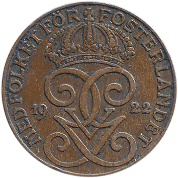 2 Ере (Ore) - 1922 - Швеція