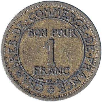 1 Франк (Franc) - 1922 - Франція