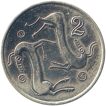 2 Центи (Cents) - 1993 - Кіпр