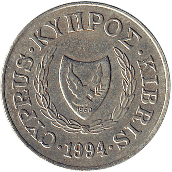 20 Центів (Cents) - 1994 - Кіпр