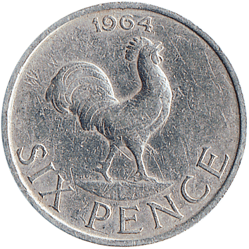 6 Пенсів (Pence) - 1964 - Малаві
