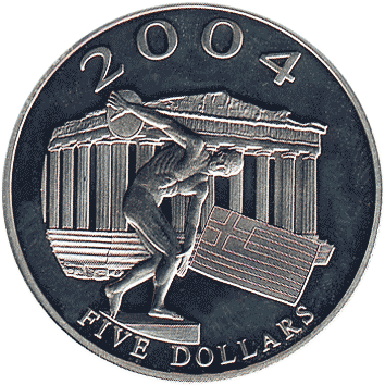 5 Доларів (Dollars) - 2003 - Ліберія