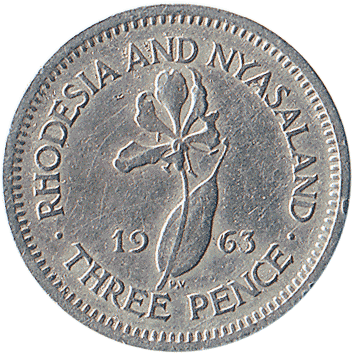3 Пенси (Pence) - 1963 - Родезія і Ньясаленд