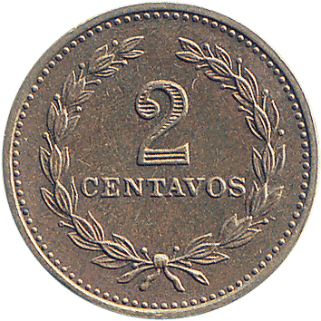 2 Сентаво (Centavos) - 1974 - Сальвадор