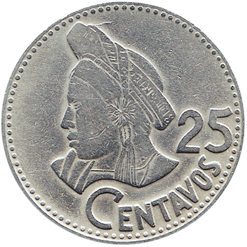 25 Сентаво (Centavos) - 1978 - Гватемала
