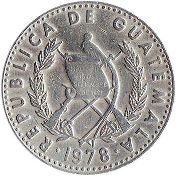 25 Сентаво (Centavos) - 1978 - Гватемала