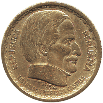 20 Сентаво (Centavos) - 1954 - Перу