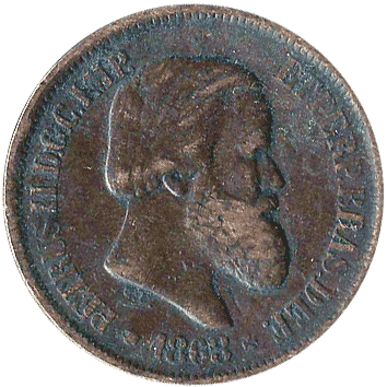 20 Рейс (Reis) - 1868 - Бразилія