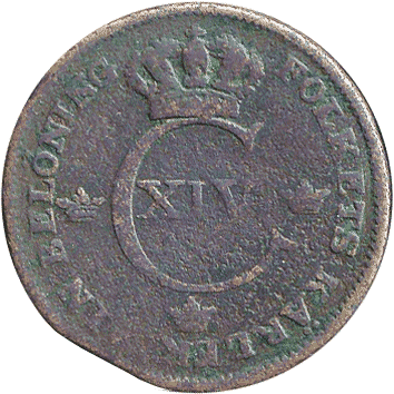 1/2 Скиллінга (Skilling) - 1821 - Швеція
