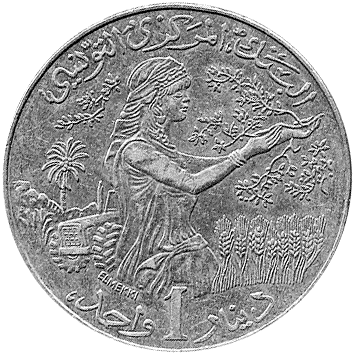 1 Динар (Dinar) - 2007 (AH 1428) - Туніс
