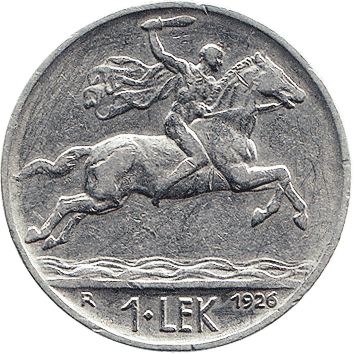 1 Лек (Lek) - 1926 - Албанія