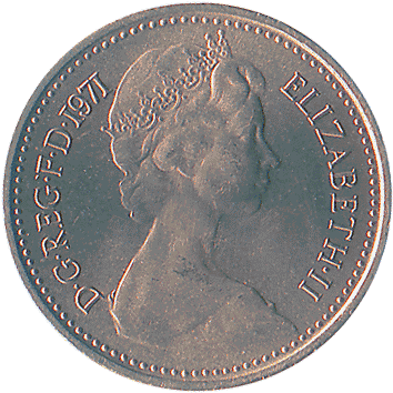 1/2 Нового Пенні (New Penny) - 1971 - Велика Британія
