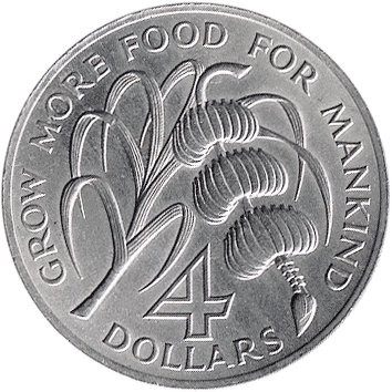 4 Долари (Dollars) - 1970 - Сент-Люсія