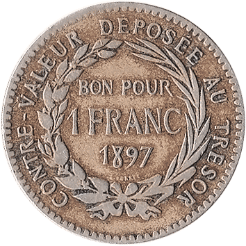 1 Франк (Franc) - 1897 - Мартиніка