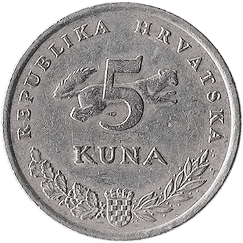 5 Кун (Kuna) - 1996 - Хорватія