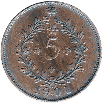 5 Рейс (Reis) - 1901 - Азорські острови