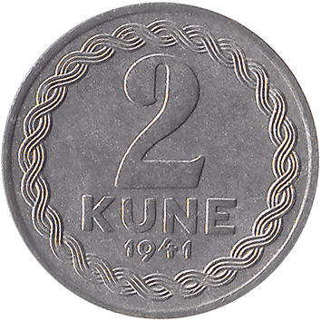 2 Куни (Kune) - 1941 - Хорватія