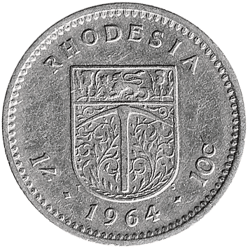1 Шилінг / 10 Центів (Shilling / Cents) - 1964 - Родезія