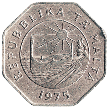 25 Центів (Cents) - 1975 - Мальта