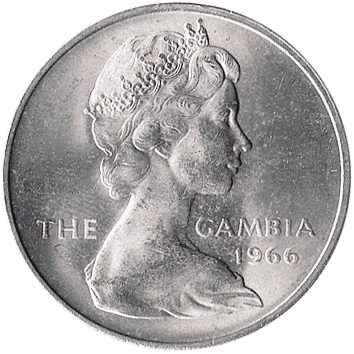 монета Гамбії: 2 Шилінги (Shillings) – 1966