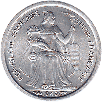 50 Сантимів (Centimes) - 1949 - Нова Каледонія