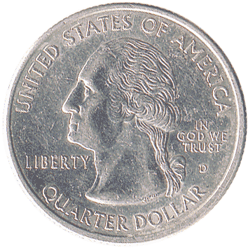25 Центів (Cents) ("квотер" - "quarter") - 1999 - США (Джорджія)