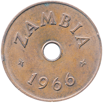1 Пенні (Penny) - 1966 - Замбія