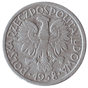 2 Злотий - 1958 - Польща